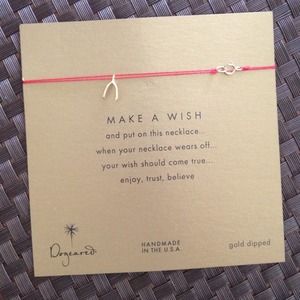 Gold dipped "make a wish" bracelet