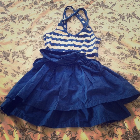 Blue&Whitw stripe dress