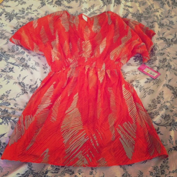 Orange summer dress