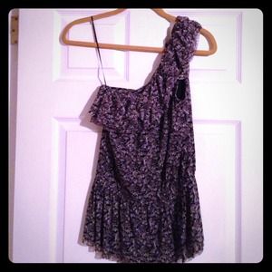 One shoulder dress shirt