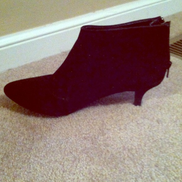 Mini black booties