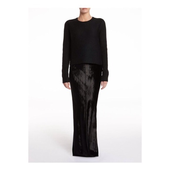 Alexander Wang black velvet maxi