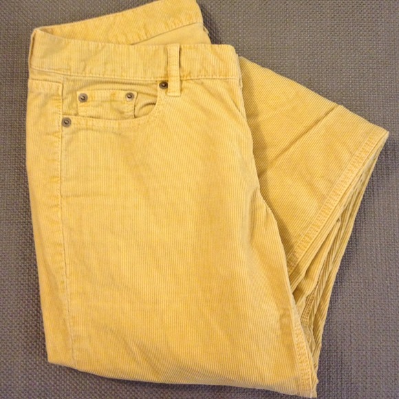 🔴 SOLD: J Crew yellow corduroys