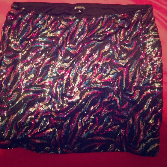 Sparkle sequin mini skirt - Picture 1 of 3