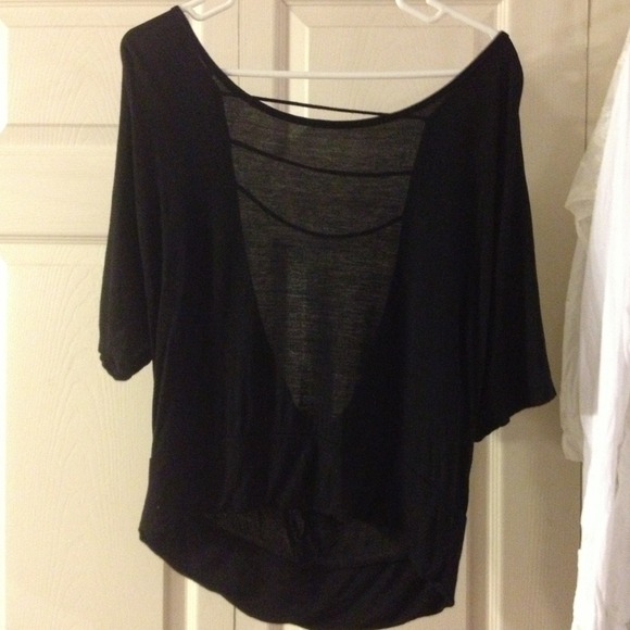 ✨SOLD🌟Low back black top