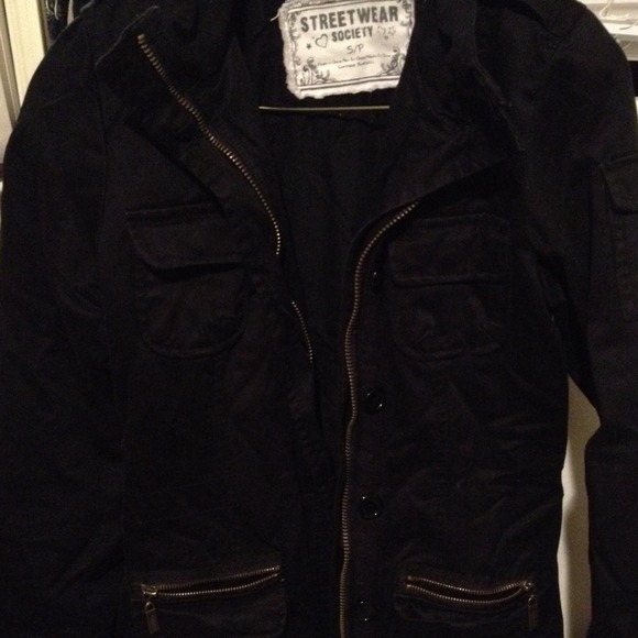 Long black winter coat!