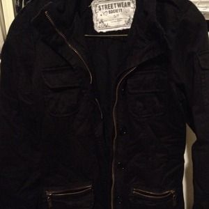 Long black winter coat!