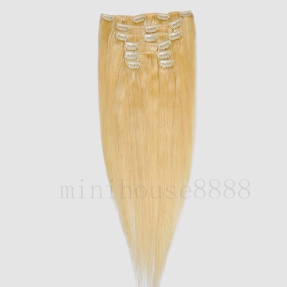 20" blonde hair extensions