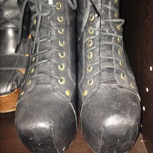 Jeffrey Campbell black litas size 7.5