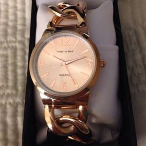 Rose gold watch
