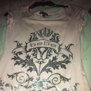 Super Cute baby pink Bebe shirt!!
