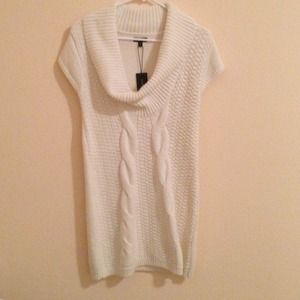 EXPRESS White Tunic Dress