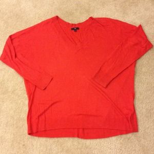 Gap lightweight V neck red sweater