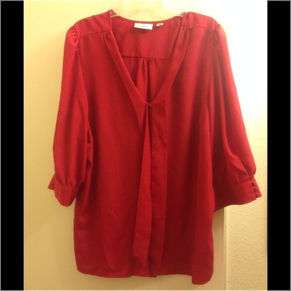 Red blouse