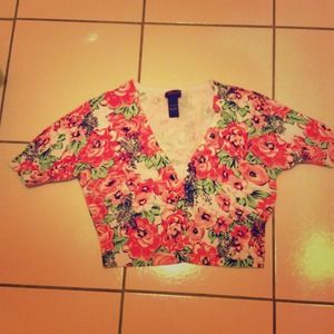 Floral sweater