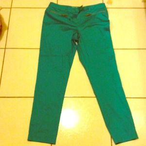 NWT Michael Kors teal color capris