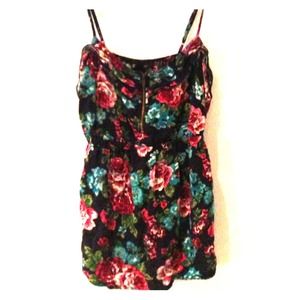 Floral Spaghetti Strap Tank Top