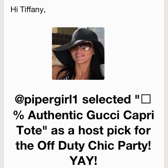 4@azulpacifica ๐HP 7/12/14 Authentic Gucci Tote - Picture 4 of 4