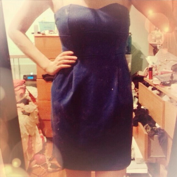 ❎❎GIFTED❎❎ Forever XXI Royal Blue Strapless dress
