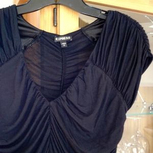 **Sold** Express Pretty Black Shirt - WORN ONCE