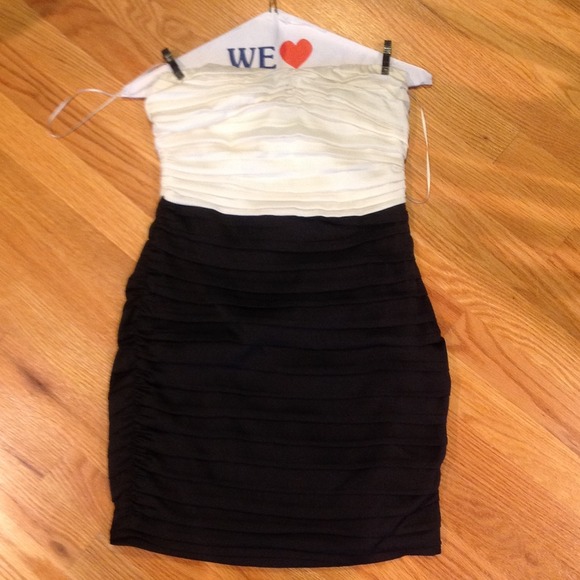 Silk strapless dress!