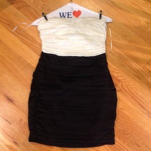 Silk strapless dress!