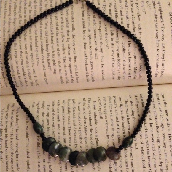 Handmade stone beaded necklace