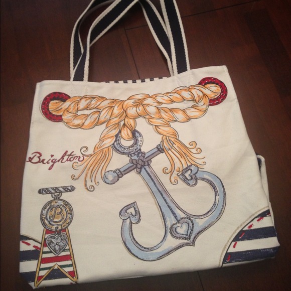 🎯SOLD🎯Brighton Boardwalk tote, maritime, NWOT.