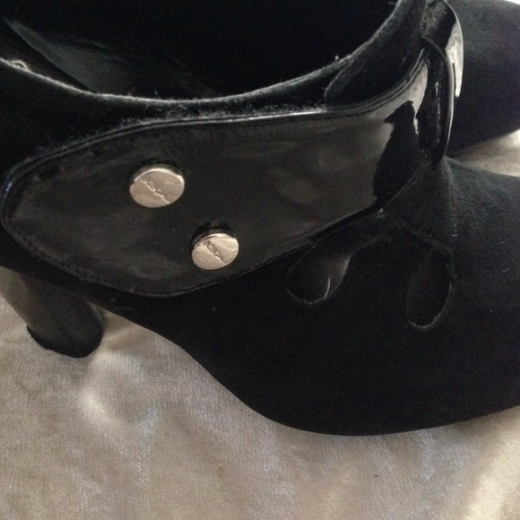 Cute BcBgGirls Blk Suede Platforms Sz 8.5 - Picture 4 of 4