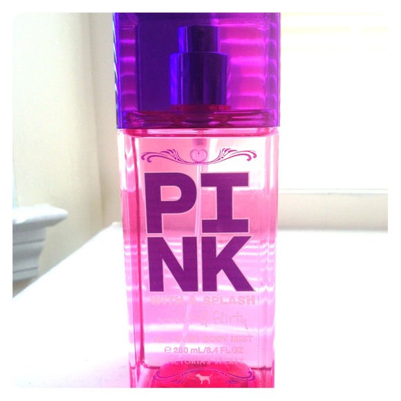Pink sweet and flirty body mist