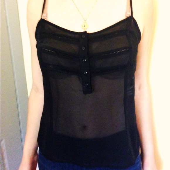 Sheer Black Tank