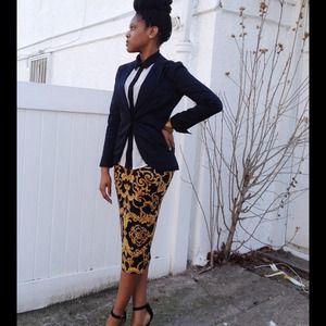 Asos printed body on skirt