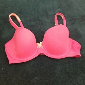 Pink Victoria's Secret Lined Demi 36C
