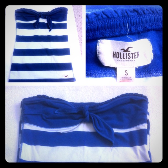 ***NWOT*** Strapless, nautical striped top. - Picture 1 of 1