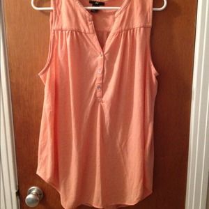 H&M high low tank, salmon color, size L