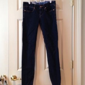 Dark denim skinny jeans