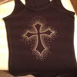 Custom rhinestone tank