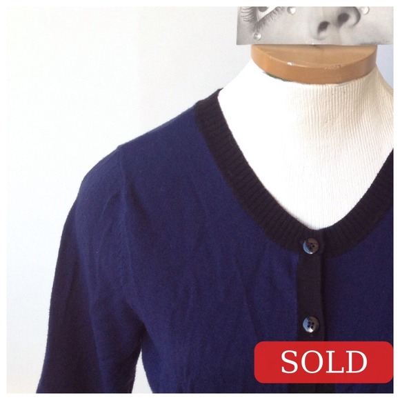 BUNDLED Navy Blue and Black Cropped Cardigan