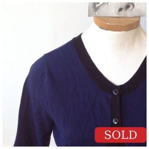 BUNDLED Navy Blue and Black Cropped Cardigan