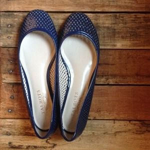 Never worn! Blue Talbots flats