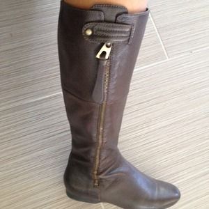 🚫Traded🚫Chocolate leather knee high boots