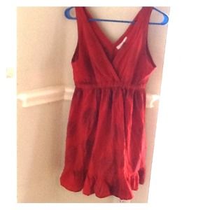 Dark orange vintage dress