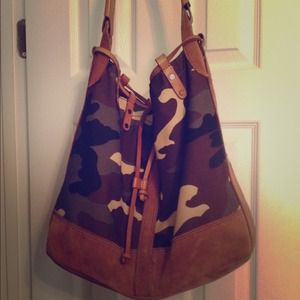 Suede Camouflage Lucky Brand Bag
