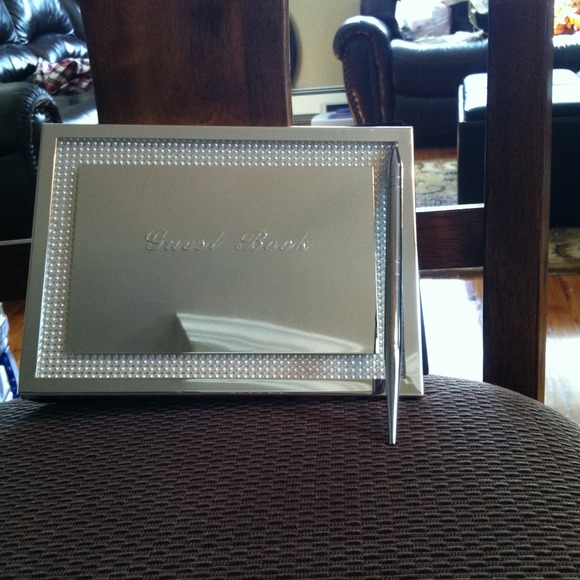 Lenox guest book with pen