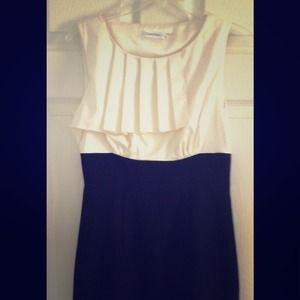 Calvin Klein dress with silk top