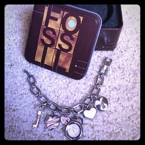 fossil charm bracelet