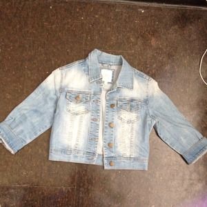 cropped denim jacket