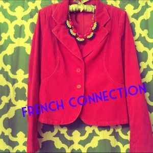 French Connection Magenta Curdoroy Jacket
