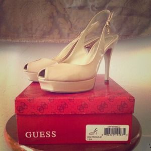 Nude heels by Guess
