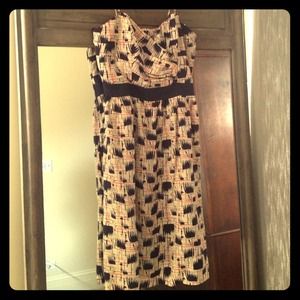 Anthropologie Burlapp brand strapless dress